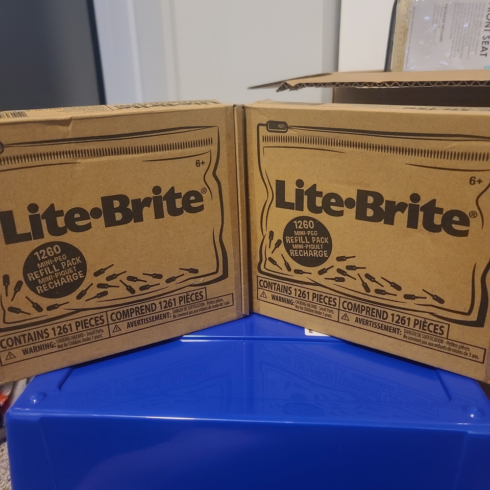 2 Lite-Brite Refill Packs Unopened